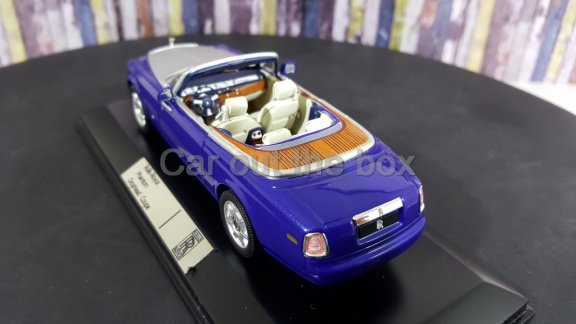 Rolls - Royce Phantom Drophead Coupe blauw 1:43 Ixo - 4