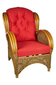 Rieten stoel Florida Luxery - super mooie rotan fauteuil - 1