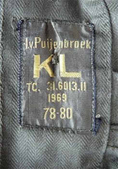 Broek, Gevechts, Uniform, VT, M67 Visgraatdessin, KL, maat: 78-80, 1969.(Nr.1) - 6