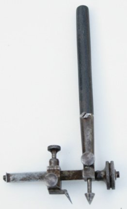 Antieke passer Ebbenhouten steel. - nr. 1
