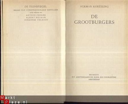 HERMAN KORTELING*DEGROOTBURGERS*1946*AMST. BOEK-EN COUR. - 1