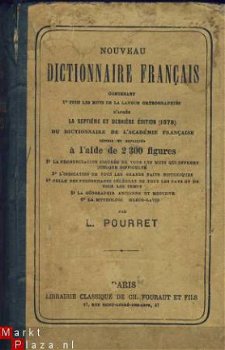 L. POURRET**NOUVEAU DICTIONNAIRE FRANCAIS*1882*CH. FOURAUT - 1