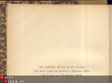 GEORGES CLEMENCEAU**DANS LES CHAMPS DU POUVOIR*1913*L. PAYOT - 3