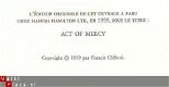 FRANCIS CLIFFORD**LE SALAIRE DE LA PITIE**ACT OF MERCY** - 5 - Thumbnail