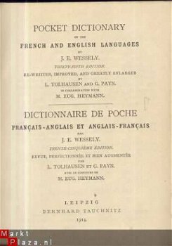 FRENCH AND ENGLISH LANGUAGES 1914.J WESSELY+BERN. TAUCHNITZ - 2