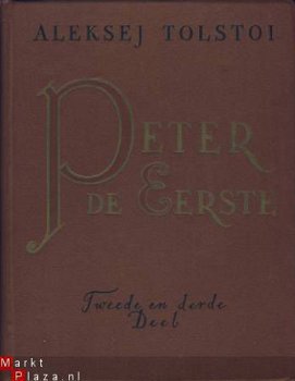 ALEKSEJ TOLSTOI**PETER DE EERSTE**2 SOLIDE LINNEN BOEK-BANDE - 7