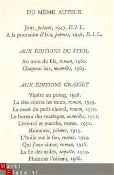 HERVE BAZIN**LE MATRIMOINE¨¨EDITIONS DU SEUIL**HERVE BAZIN - 4