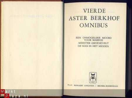 ASTER BERKHOF**VIERDE OMNIBUS 1.MOORD MARKUS.2.GROENEVELT.3. - 2