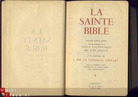 S. EM. LE CARDINAL LIENART**LA SAINTE BIBLE**LIGUE CATHOLIQU - 1