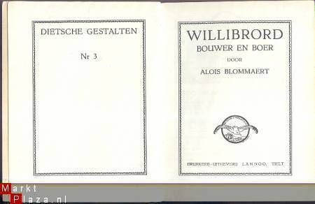 DIETSCHE GESTALTEN*1*ALOIS BLOMMAERT*WILLIBRORD*LANNOO 1°DRU - 2