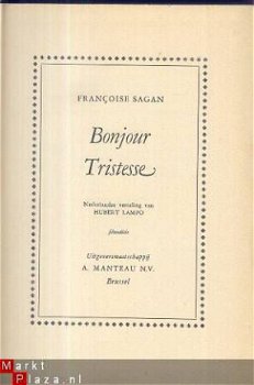 FRANCOISE SAGAN**BONJOUR TRISTESSE**HUBERT LAMPO**MANTEAU - 2