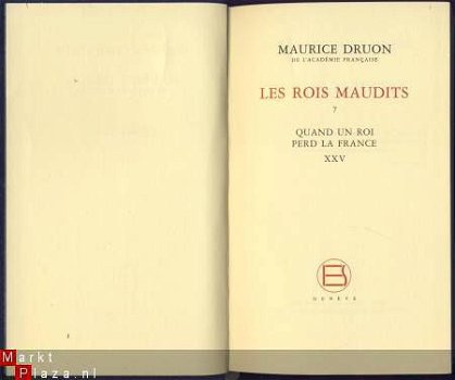 MAURICE DRUON**LES ROIS MAUDITS*TOME VII*ROI PERD LA FRANCE* - 2