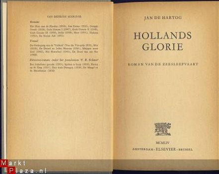 JAN DE HARTOG**HOLLANDS GLORIE**ELSEVIER**1954**HARDCOVER - 1