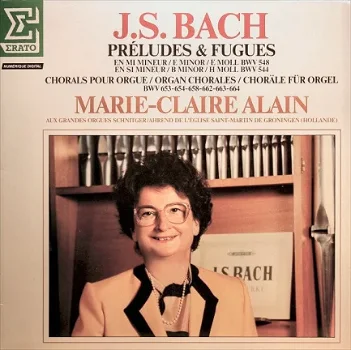 LP - BACH - Préludes & Fugues - Marie Claire Alain - 0