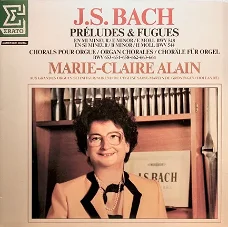 LP - BACH - Préludes & Fugues - Marie Claire Alain
