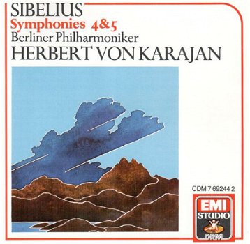 Herbert Von Karajan - Sibelius* / Herbert Von Karajan / Berliner Philharmoniker ‎– Symphonies 4&5 ( - 1