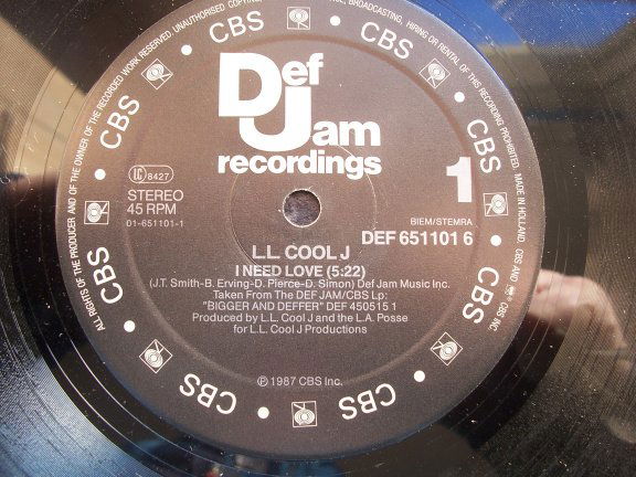 L.L.COOL J I NEED LOVE - Afbeelding 2