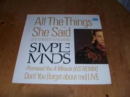 SIMPLE MINDS ALL THE THINGS SHE SAID 2X - nr. 1