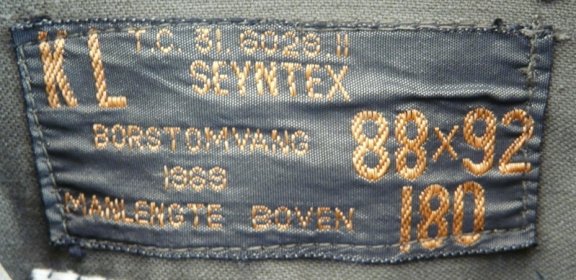 Jas, Parka, Uniform, Buiten, Gevechts, M58, Koninklijke Landmacht, maat: L, 1969.(Nr.1) - 3