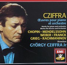 Gyorgy Cziffra ‎– Cziffra Works For Piano And Orchestra Chopin, Mendelssohn (2 CD)