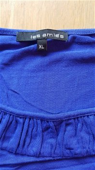 les amies dames shirt blauw lange mouw mt:xl - 2