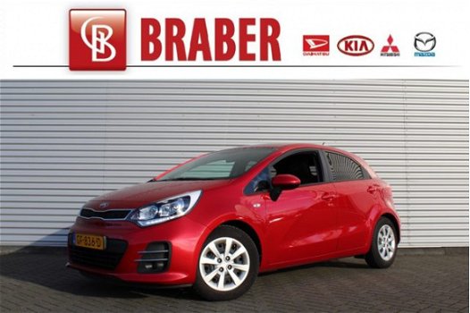 Kia Rio - 1.2 CVVT DYNAMICLINE | 5-Drs | LED | Airco | Cruise | 7 jaar garantie | Navi | - 1