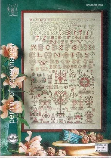 SALE PERMIN GROOT BORDUURPAKKET ,MERKLAP , SAMPLER 1854 39-4454