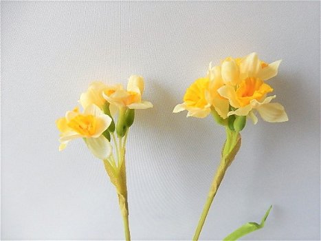 kunstbloemen,kunstplanten,narcis,geel,voorjaar,zijdebloemen - 6
