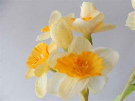 kunstbloemen,kunstplanten,narcis,geel,voorjaar,zijdebloemen - 7