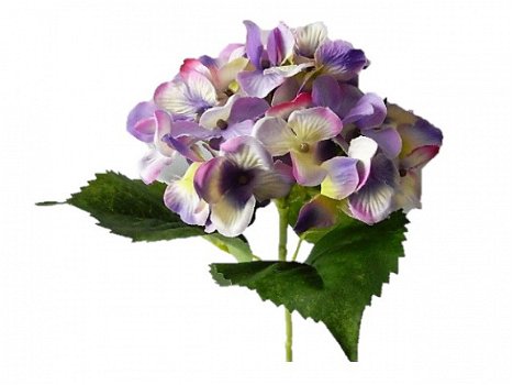 kunstbloemen,kunstplanten,hortensia,blauw,paars,zijdebloemen - 3