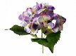 kunstbloemen,kunstplanten,hortensia,blauw,paars,zijdebloemen - 3 - Thumbnail