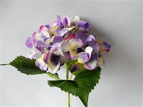 kunstbloemen,kunstplanten,hortensia,blauw,paars,zijdebloemen - 4