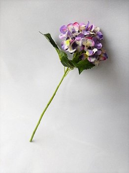 kunstbloemen,kunstplanten,hortensia,blauw,paars,zijdebloemen - 5
