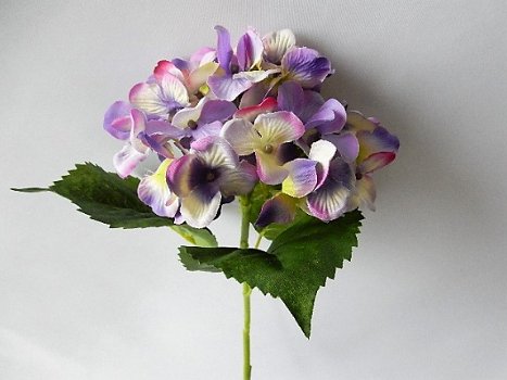 kunstbloemen,kunstplanten,hortensia,blauw,paars,zijdebloemen - 6