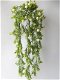kunstplanten,kunstbloemen,hangplant,rozen,roos,wit,zijdebloemen - 3 - Thumbnail