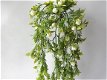 kunstplanten,kunstbloemen,hangplant,rozen,roos,wit,zijdebloemen - 7 - Thumbnail