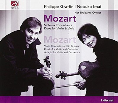 Philippe Graffin - Mozart*, Philippe Graffin, Nobuko Imai, Het Brabants Orkest ‎– Mozart (2 CD) - 1