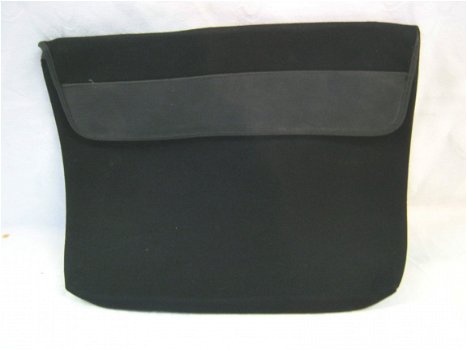 Laptophoes NIEUW,softshell, gevoerd,zwart, 35 x 28 cm,zwart - 1