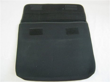 Laptophoes NIEUW,softshell, gevoerd,zwart, 35 x 28 cm,zwart - 3