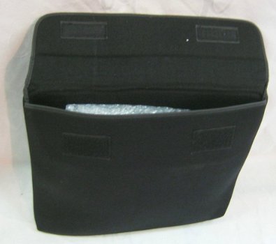 Laptophoes NIEUW,softshell, gevoerd,zwart, 35 x 28 cm,zwart - 4