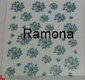 15 Aqua Blauw 3D Nagel stickers droog bloemen Bloem nail art - 1 - Thumbnail