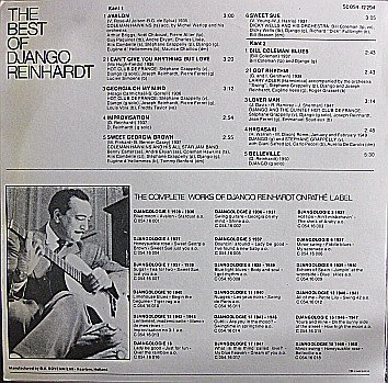 Django Reinhardt ‎– The Best Of Django Reinhardt JAzz /Gypsy swing / Vinyl LP - 2
