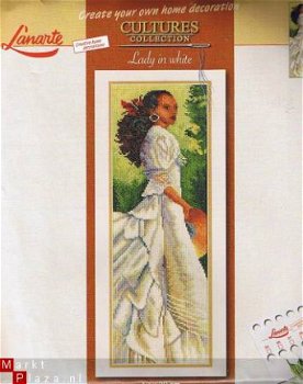 AANBIEDING LANARTE BORDUURPAKKET, LADY IN WHITE 34857 - 1