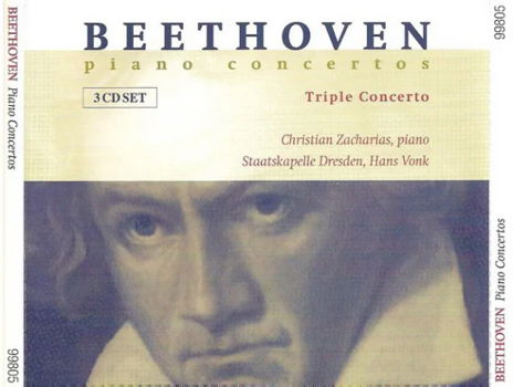 3CD - Beethoven - Piano concertos - Christian Zacharias - 0