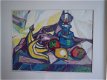 artistiek kubistisch Stilleven - Harry de Jager 1922-1984 - 2 - Thumbnail