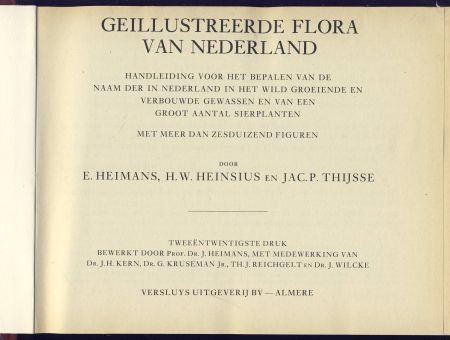 HEIMANS+HEINSIUS+THIJSSE*1983*GEÏLLUSTREERDE FLORA NEDERLAND - 2