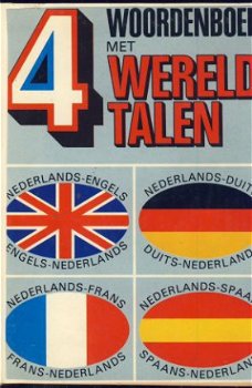 WOORDENBOEK MET VIER 4 WERELDTALEN**FRANS-DUITS-ENGELS-SPAAN - 1