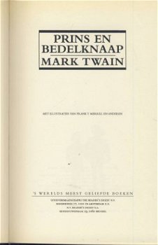 MARK TWAIN**PRINS EN BEDELKNAAP*READERS DIGEST - 2