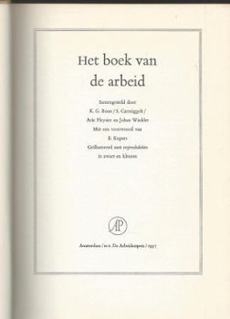 K.G. BOON + S. CARMIGGELT+PLEYSIER**HET BOEK VAN DE ARBEID** - 4