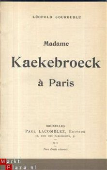 LEOPOLD COUROUBLE**MADAME KAEKEBROECK A PARIS*PAUL LACOMBLEZ - 1